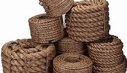 Fms Ravenox Natural Manila Rope Cordage | (2 inch x 100 feet) | Premium Twisted Cord for Climbing, Landscaping, Decorations, Tug of War or General Purpose | Pre-Cut Lengths in Every Diameter
