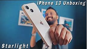 iPhone 13 Starlight Unboxing 🔥 India's first online retail unit is here!