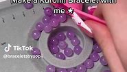 The cutest Kuromi Bracelet ever!!🙈 Shop is in my bio💗 #braceletsbysopii #beadedbracelets #kuromi #makingbracelets #fyp #fy #foryou #fypシ #viral #hellokitty