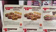 Burger King - Multiple Coupons