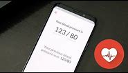How To Check Your Blood Pressure on the Samsung Galaxy S9