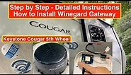 Step by Step How to Install Winegard Gateway 4G LTE with 360+ Connect V2 in a Keystone Cougar RV