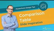 How to re-design Comparison Table in PowerPoint