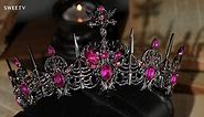 SWEETV Gothic Queen Crown for Women