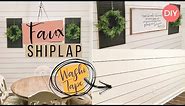 Faux Shiplap Wall Hack | Get The Shiplap Look WITHOUT Using Plywood Or Sharpie | Ashleigh Lauren
