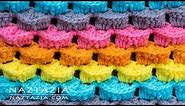 HOW to CROCHET 3D STITCH - for Scarf Blanket Hat and More - Stitchorama by Naztazia