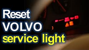 Reset a service light (SRL) for a Volvo S80 - How To
