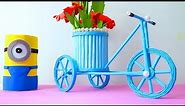 How to Make a Bike a Cardboard Cup || Paper cup craft ideas