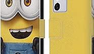 Head Case Designs Officially Licensed Despicable Me Bob Full Face Minions Leather Book Wallet Case Cover Compatible with Samsung Galaxy S21 Ultra 5G
