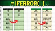 How to IFERROR Function in Excel | Automate Error Messages | 3 Practical Examples