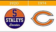 The Evolution of CHICAGO BEARS Logo ( through the years )
