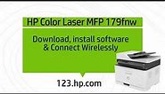 HP Color Laser MFP 179fnw : Download, Install software and connect wirelessly