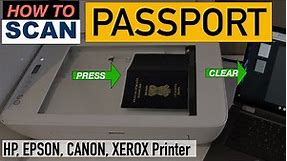 How To scan Passport Clearly & Properly ?