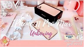 IPHONE 11 PRO MAX UNBOXING | Setup + Accessories
