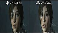 PS4 Pro VS PS4 Graphics Comparison - Rise of The Tomb Raider (4K VS 1080P)