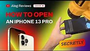 How to secretly open an iPhone 13 Pro new box seal with a heat gun #apple #iphone #iphone13pro