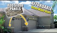 Install (FAKE) Faux Stone Panels: EXTERIOR . . . SAVE MONEY - AMAZING RESULTS!