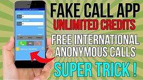 Fake Call App Unlimited Credits Trick | Best Free Call App for Android | Phone ID Faker Free Credits
