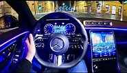 New Mercedes S-Class 2021 - crazy HEAD-UP display with AUGMENTED REALITY (77-inch diagonal)