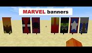 ✔ 7 EPIC MARVEL / SUPERHERO BANNERS WITH TUTORIAL [MINECRAFT]