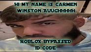 hi my name is carmen winston Aughhhhh ROBLOX ID CODE (TIKTOK TREND SOUND)