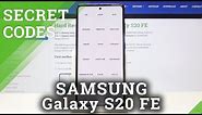 Secret Codes SAMSUNG Galaxy S20 FE – Testing Menu / Hidden Features
