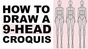 Drawing the 9-Heads Fashion Croquis: a Step-by-Step Tutorial for Beginners