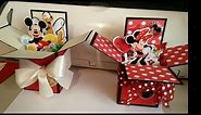 Pop Up Box Cards Disney Mickey Minnie Tutorial