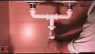Double Bowl Sink Drainage Installation