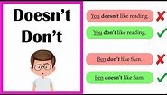 When to use DON'T and DOESN'T 🤔 | Easy Explanation