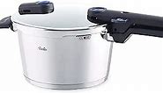 Fissler Vitaquick Stovetop Pressure Cooker - Premium German Construction - Built to Last for Decades - Safe & Easy Pressure Cooker with Metal Lid - For All Cooktops - 4.8 Quarts