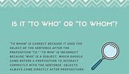 "To Who" or "To Whom"? Correct Version (With Examples)
