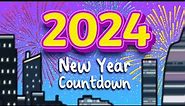 New Years' 2024 Countdown for kids | New Year 2024 for Children | Twinkl Kids Tv