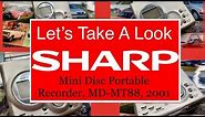 SHARP MD-MT88 Portable Mini Disc Recorder From 2001