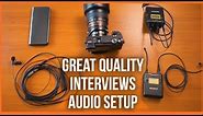 Sony A6300 Mic for interviews - Best audio settings