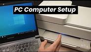How to Setup PC Computer With HP Envy 6400 Series Printer (6452e , 6455e, 6400e.. ) Over Wi-Fi