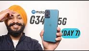 MOTO G34 5G After 7 Days Of Usage || IN DEPTH HONEST REVIEW ||