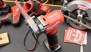 It's Here! The M12 Milwaukee 2482-20 Bandfile. Amazing 1/2" x 18" belt sander is going places fast!