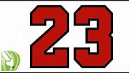 Corel Draw Tutorial - Michael Jordan Number 23 Logo
