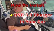 Installing a new dual usb 3.0 w/ type c car charger in a Fiat 500