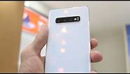 Galaxy S10 Plus Unboxing Prism White: Best New Features!