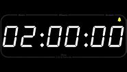 2 Hour - TIMER & ALARM - 1080p - COUNTDOWN