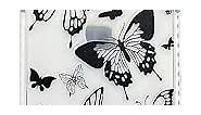 Black Butterfly Design Cute Phone Case for iPhone 14 Pro Max Cover Silicone Shockproof Bumper Protective Cases for Women Compatible with Apple 14 Pro Max - Clear