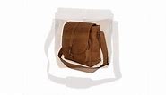 NOVICA Brown Leather Shoulder Bag with Adjustable Strap, Crazy Summer'