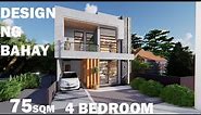 75 sqm MODERN HOUSE DESIGN .. BUDGET real estate design to invest in just for just 40,000 USD