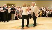 Incredible dancing couple in their 60's