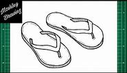 How to Draw a Flip Flops