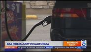 Gas prices surge to almost $6 per gallon in Los Angeles area