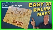 Easy 3D Relief Maps: Creating Stunning CNC Topography
