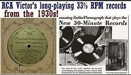 Playing a rare 1930s RCA Victor 33⅓ RPM Program Transcription record